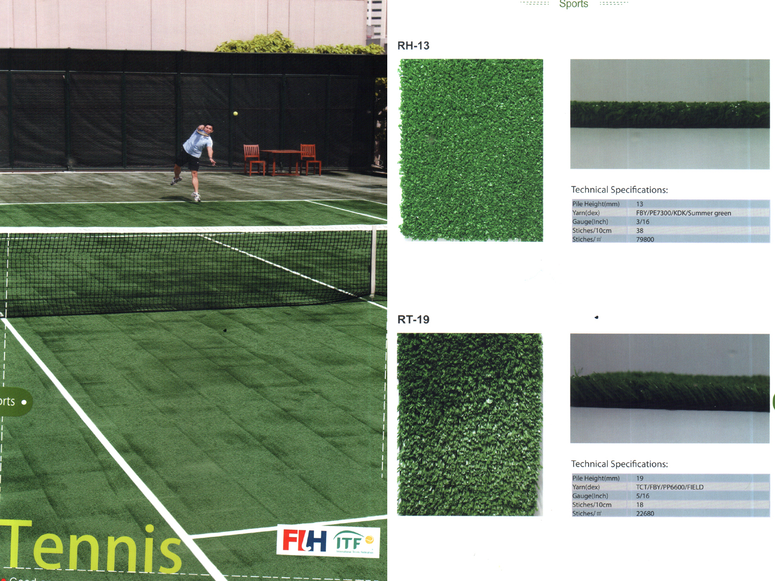 Thảm cỏ trải sân trải sân tennis
